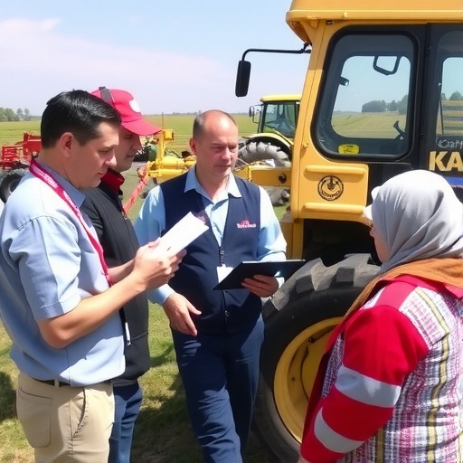 阿克塞县农业技术推广中心开展农机安全指导及补贴机具现场核查工作(图1)