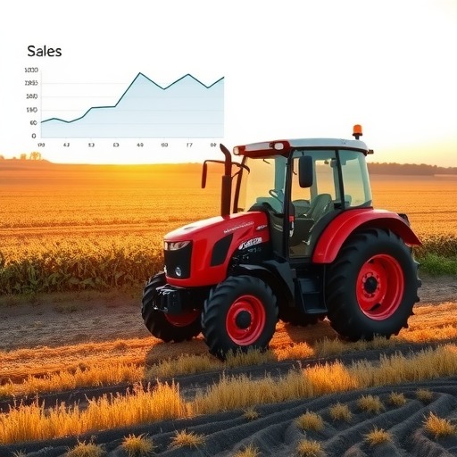 国家统计局9月发布：轮式拖拉机月度数据(图1)