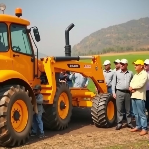 临夏开展2026年农机一体化试点项目折腰转向拖拉机投放暨操作培训活动(图1)