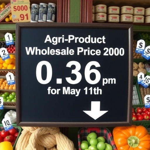 5月11日：“农产品批发价格200指数”比昨天下降0.36个点(图1)