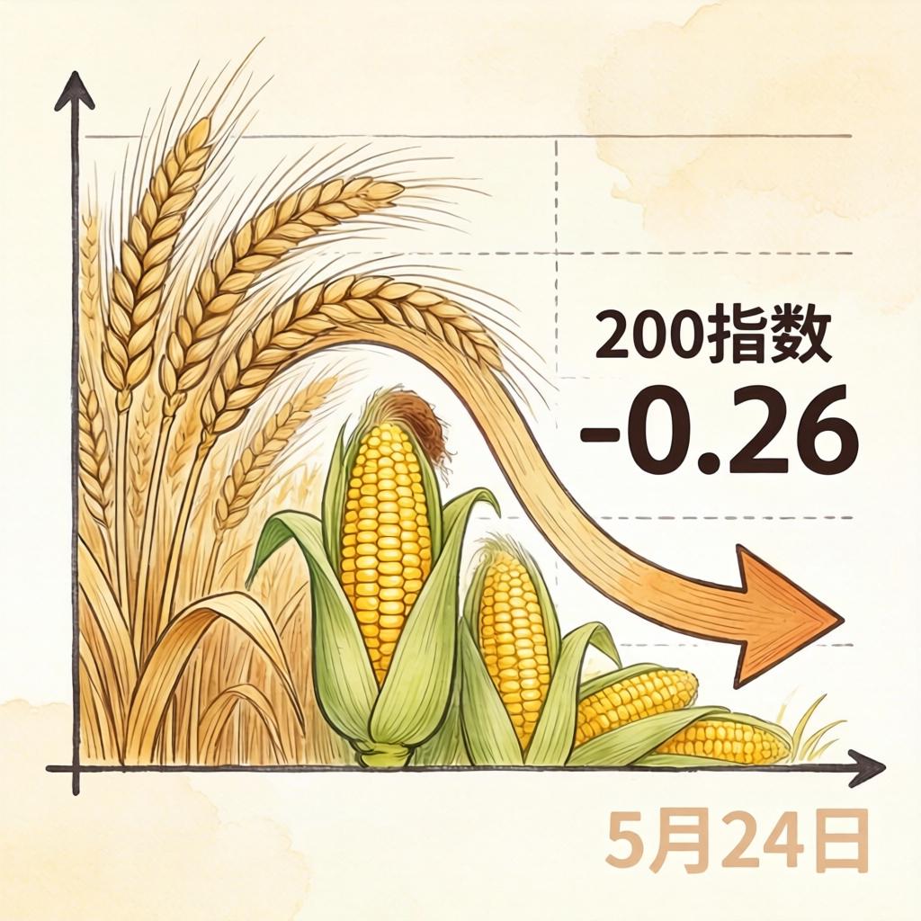 5月24日：“农产品批发价格200指数”比上周五下降0.26个点(图1)