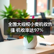 全国大规模小麦机收告捷 机收率达97%（图2）