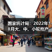 国家统计局：2022年1-8月大、中、小轮拖产量及增长率（图2）