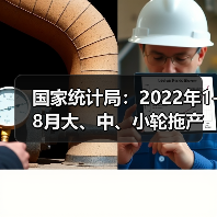 国家统计局：2022年1-8月大、中、小轮拖产量及增长率（图4）