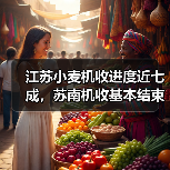 江苏小麦机收进度近七成,苏南机收基本结束(图2) 江苏小麦机收进度近七成,苏南机收基本结束(图2)