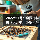 2022年7月：全国拖拉机（大、中、小型）产量较去年同期均有增长（图1）