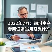 2022年7月：饲料生产专用设备当月及累计产量同比双降（图1）