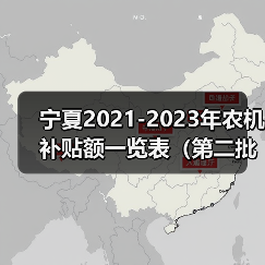 宁夏2021-2023年农机补贴额一览表(第二批)公告(图4) 宁夏2021-2023年农机补贴额一览表(第二批)公告(图4)