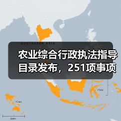 农业综合行政执法指导目录发布,251项事项明确(图2) 农业综合行政执法指导目录发布,251项事项明确(图2)