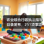 农业综合行政执法指导目录发布,251项事项明确(图3) 农业综合行政执法指导目录发布,251项事项明确(图3)