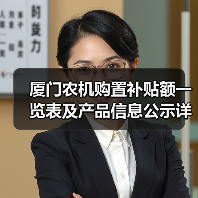 厦门农机购置补贴额一览表及产品信息公示详情（图3）