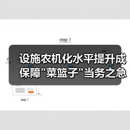 设施农机化水平提升成保障 设施农机化水平提升成保障
