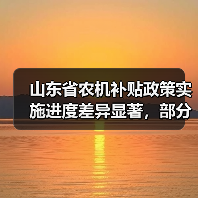 山东省农机补贴政策实施进度差异显著，部分市落后（图4）