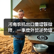 河南农机出口量增额微降，一季度外贸逆势增长（图2）