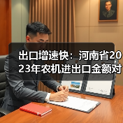 出口增速快:河南省2023年农机进出口金额对比悬殊(图3) 出口增速快:河南省2023年农机进出口金额对比悬殊(图3)