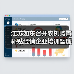 江苏如东召开农机购置补贴经销企业培训暨廉政风险防控会议(图1) 江苏如东召开农机购置补贴经销企业培训暨廉政风险防控会议(图1)