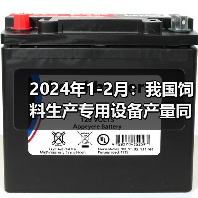 2024年1-2月:我国饲料生产专用设备产量同比下降43.9%(图4) 2024年1-2月:我国饲料生产专用设备产量同比下降43.9%(图4)