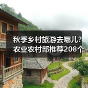 秋季乡村旅游去哪儿?农业农村部推荐208个精品线路(图1) 秋季乡村旅游去哪儿?农业农村部推荐208个精品线路(图1)