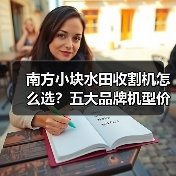南方小块水田收割机怎么选？五大品牌机型价格指南（图1）