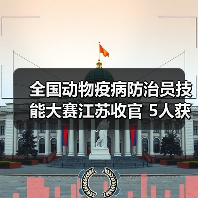 全国动物疫病防治员技能大赛江苏收官 5人获评技术能手(图1) 全国动物疫病防治员技能大赛江苏收官 5人获评技术能手(图1)