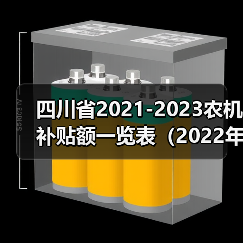 四川省2021-2023农机补贴额一览表（2022年第二批）（图2）