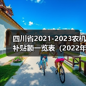 四川省2021-2023农机补贴额一览表（2022年第二批）（图1）