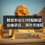 智慧农业Q3财报解读：业绩承压，海外市场拓展成关键（图1）