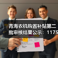 青海农机购置补贴第二批审核结果公示：1175款产品通过（图1）