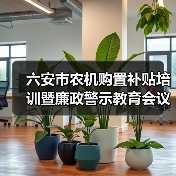 六安市农机购置补贴培训暨廉政警示教育会议召开:政策落实与风险防控并重(图2) 六安市农机购置补贴培训暨廉政警示教育会议召开:政策落实与风险防控并重(图2)
