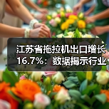 江苏省拖拉机出口增长16.7%:数据揭示行业新动向(图1) 江苏省拖拉机出口增长16.7%:数据揭示行业新动向(图1)