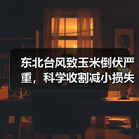 东北台风致玉米倒伏严重，科学收割减小损失方案？（图1）