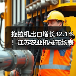 拖拉机出口增长32.1%!江苏农业机械市场表现亮眼,背后原因揭秘(图4) 拖拉机出口增长32.1%!江苏农业机械市场表现亮眼,背后原因揭秘(图4)
