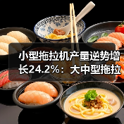 小型拖拉机产量逆势增长24.2%:大中型拖拉机降幅明显(图2) 小型拖拉机产量逆势增长24.2%:大中型拖拉机降幅明显(图2)