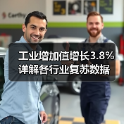 工业增加值增长3.8% 详解各行业复苏数据(图1) 工业增加值增长3.8% 详解各行业复苏数据(图1)