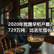 2020年我国早稻产量2729万吨,比去年增长3.9%(图4) 2020年我国早稻产量2729万吨,比去年增长3.9%(图4)