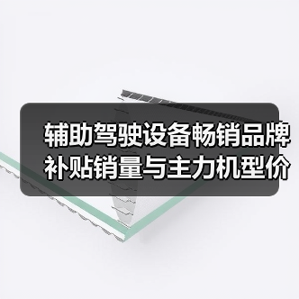 辅助驾驶设备畅销品牌补贴销量与主力机型价格揭秘(图3) 辅助驾驶设备畅销品牌补贴销量与主力机型价格揭秘(图3)