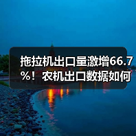 拖拉机出口量激增66.7%!农机出口数据如何?(图1) 拖拉机出口量激增66.7%!农机出口数据如何?(图1)