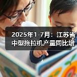 2025年1-7月:江苏省中型拖拉机产量同比增长5.9%(图1) 2025年1-7月:江苏省中型拖拉机产量同比增长5.9%(图1)