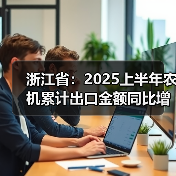 浙江省:2025上半年农机累计出口金额同比增长26.3%(图2) 浙江省:2025上半年农机累计出口金额同比增长26.3%(图2)