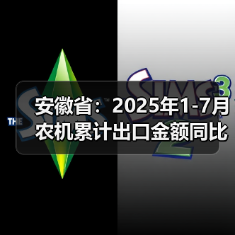 安徽省:2025年1-7月农机累计出口金额同比增长31.1%(图3) 安徽省:2025年1-7月农机累计出口金额同比增长31.1%(图3)