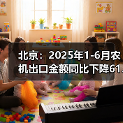 北京：2025年1-6月农机出口金额同比下降61.74%（图2）
