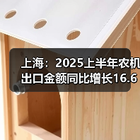 上海:2025上半年农机出口金额同比增长16.61%(图2) 上海:2025上半年农机出口金额同比增长16.61%(图2)