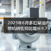 2025年6月多缸柴油内燃机销售同比增长9.74%（图4）