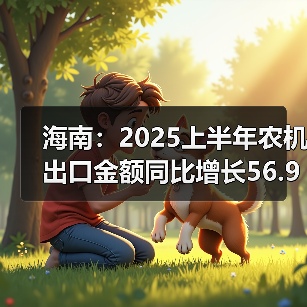 海南:2025上半年农机出口金额同比增长56.9%(图1) 海南:2025上半年农机出口金额同比增长56.9%(图1)