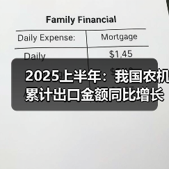 2025上半年:我国农机累计出口金额同比增长37.1%(图2) 2025上半年:我国农机累计出口金额同比增长37.1%(图2)