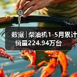 数据│柴油机1-5月累计销量224.94万台（图1）