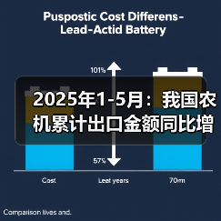 2025年1-5月:我国农机累计出口金额同比增长38.4%(图3) 2025年1-5月:我国农机累计出口金额同比增长38.4%(图3)