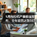 5月拖拉机产量数据发布,全年能否达到50万台?(图3) 5月拖拉机产量数据发布,全年能否达到50万台?(图3)