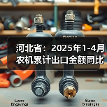 河北省:2025年1-4月农机累计出口金额同比增长2.07%(图4) 河北省:2025年1-4月农机累计出口金额同比增长2.07%(图4)