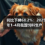 同比下降68.2%:2025年1-4月我国饲料生产专用设备产量持续下滑(图1) 同比下降68.2%:2025年1-4月我国饲料生产专用设备产量持续下滑(图1)